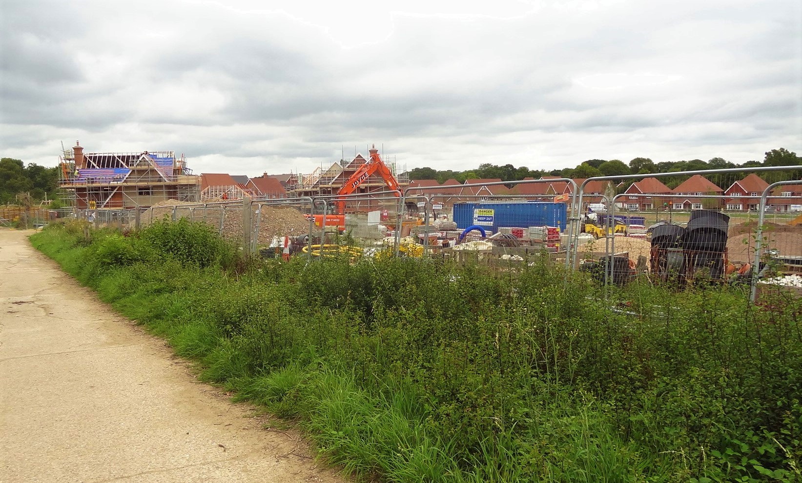 Residential Construction site, UK countryside