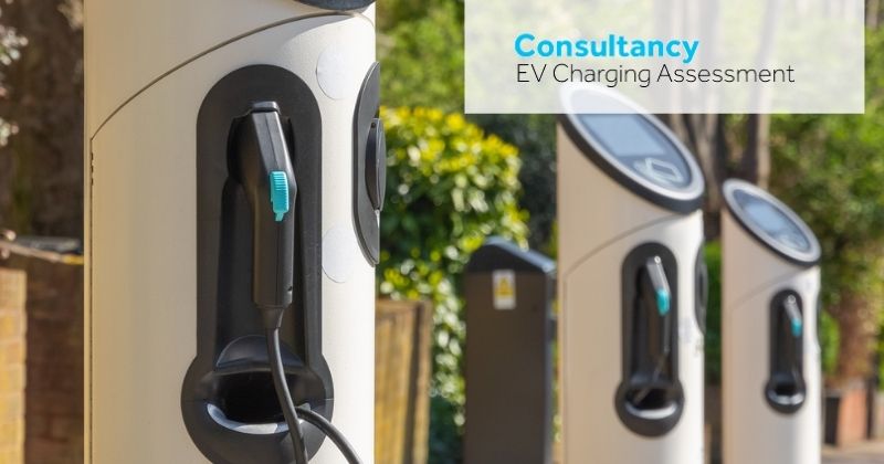 EV Charging points lined up